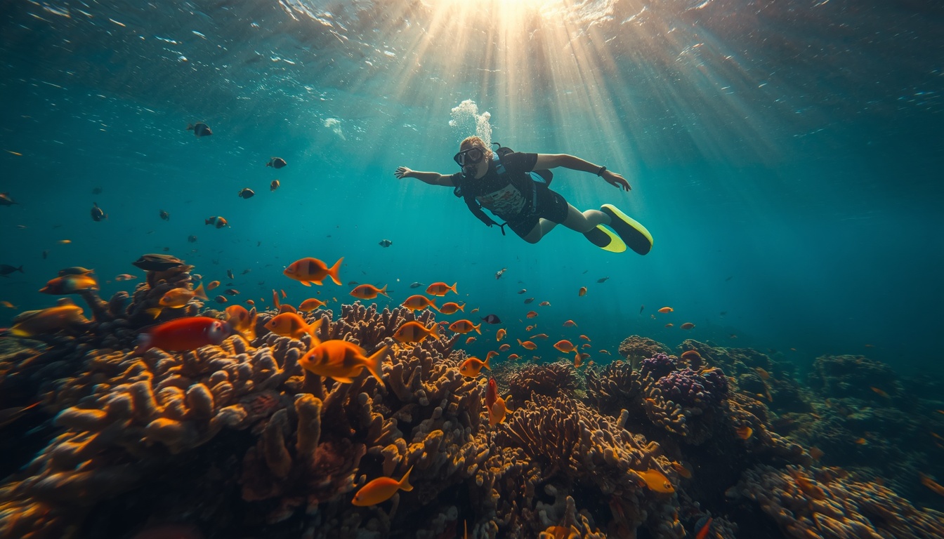 Turista praticando esportes aquáticos no México com seguro viagem adequado em 2026