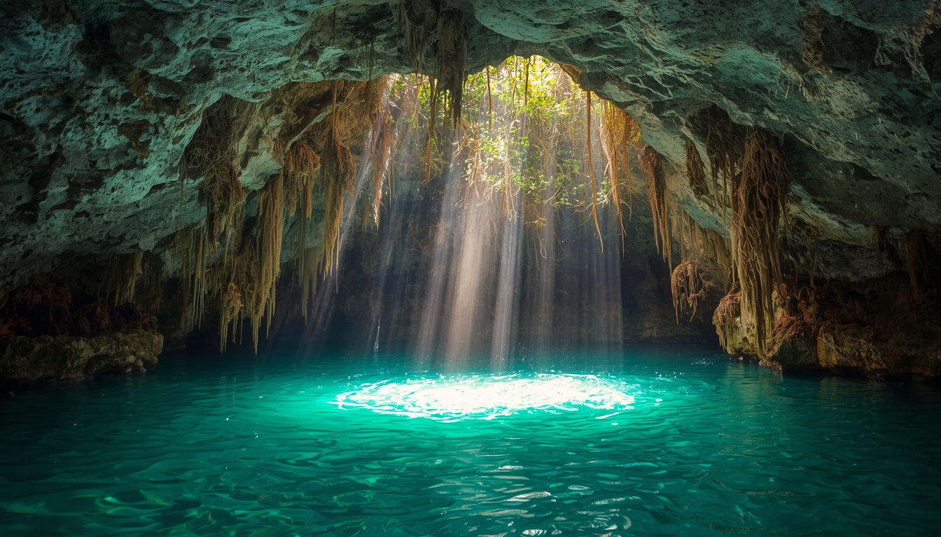 Cenote cristalino na Riviera Maya, México, destino imperdível para viajar ao México em 2026
