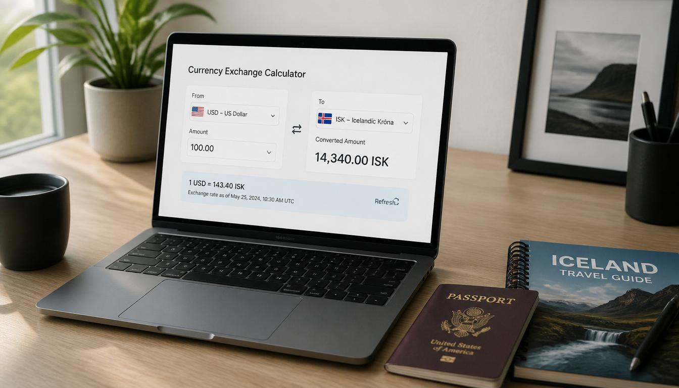Planejamento financeiro para viagem à Islândia em 2026 com conta Wise — câmbio coroa islandesa, custos reais e dicas para brasileiros