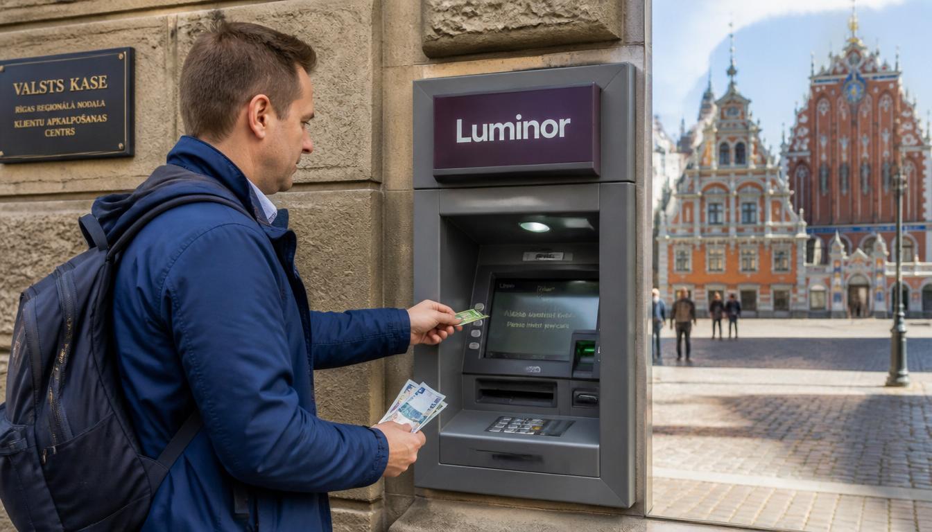 Saque em caixa eletrônico na Letônia com cartão Wise em 2026 — como evitar DCC e taxas desnecessárias em Riga