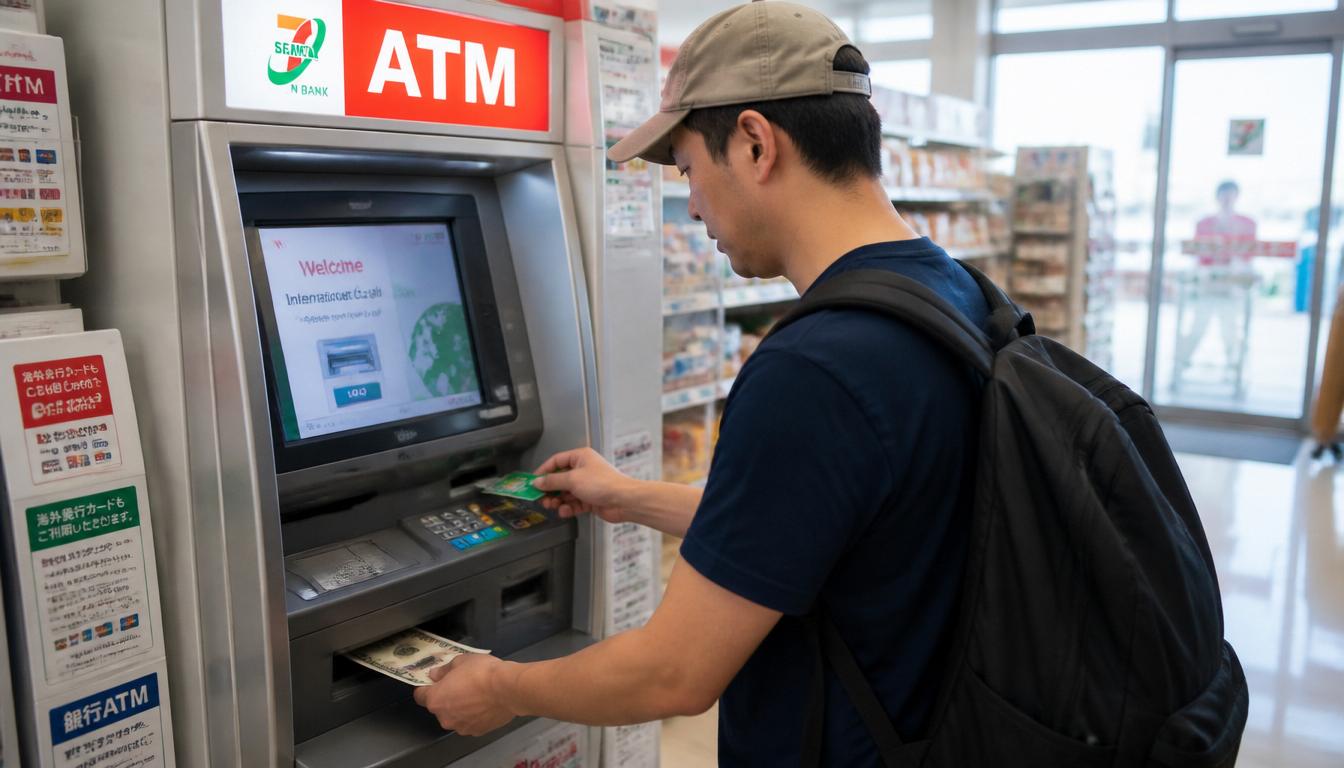 Sacar ienes no ATM do 7-Eleven Japão com Wise — passo a passo 2026 Wise no Japão: usando caixa eletrônico ATM Seven Bank 7-Eleven para sacar ienes em 2026