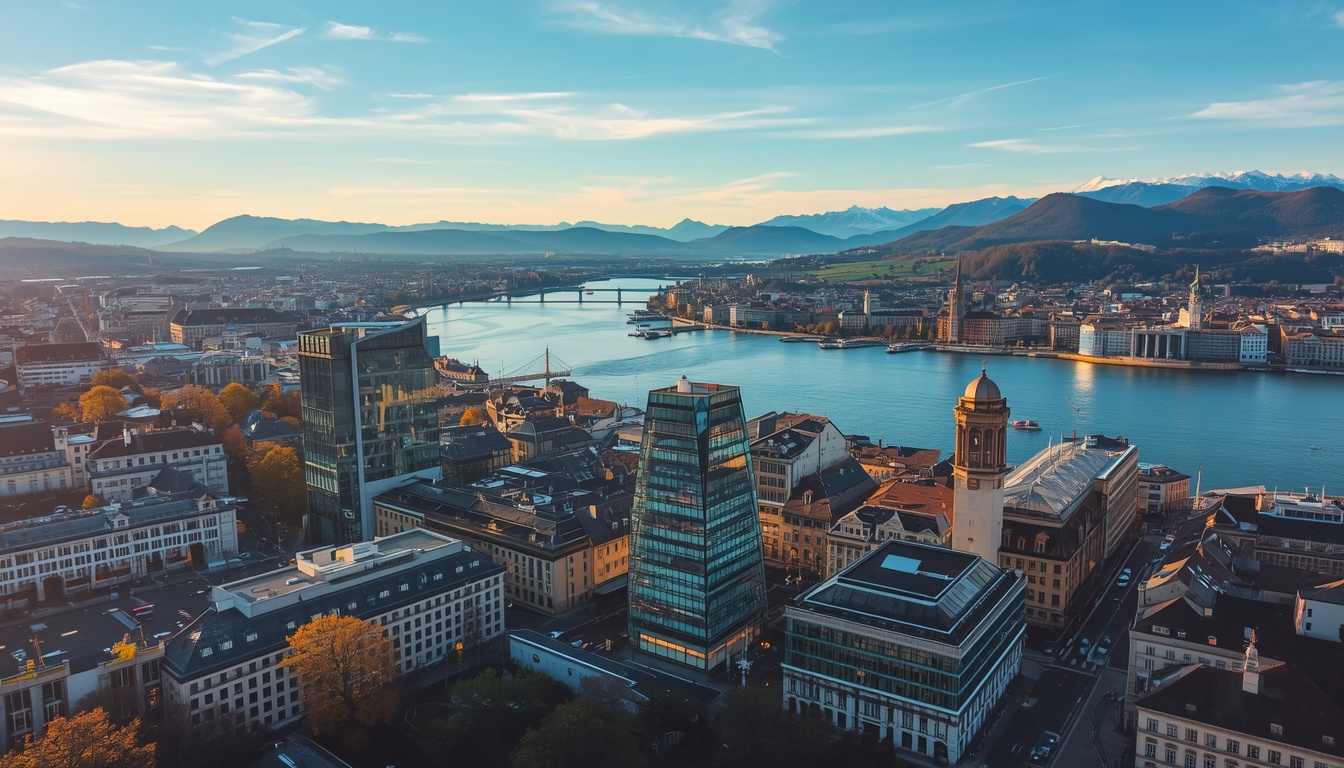 Melhores cidades para trabalhar na Suíça 2026 Profissional analisando oportunidades de carreira nas melhores cidades para trabalhar na Suíça em 2026